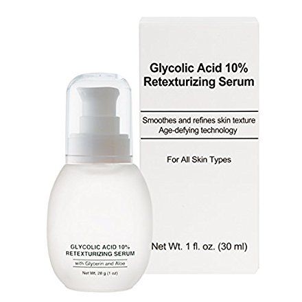 Jolie Glycolic Acid 10 Retexturizing Serum WAlpha Hydroxy Acids Aloe 1 oz.