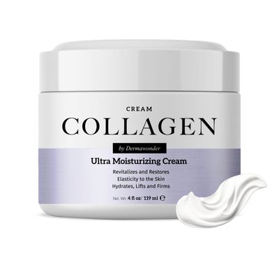 Collagen Face Moisturizer, Ultra Moisturizing Cream for Face, Body Hands, 24 hours Moisturization, Avoids Wrinkles Improves the Firmness and Elasticity of the Skin - 120 ml - Pack of 1