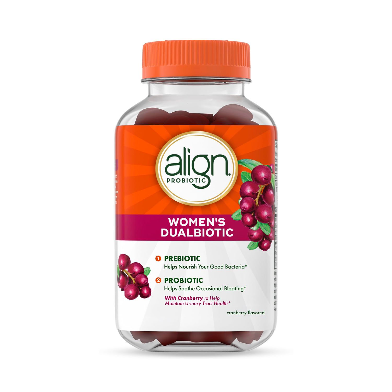Align Probiotic, Women s Dualbiotic Gummies, Cranberry Flavor, 90ct