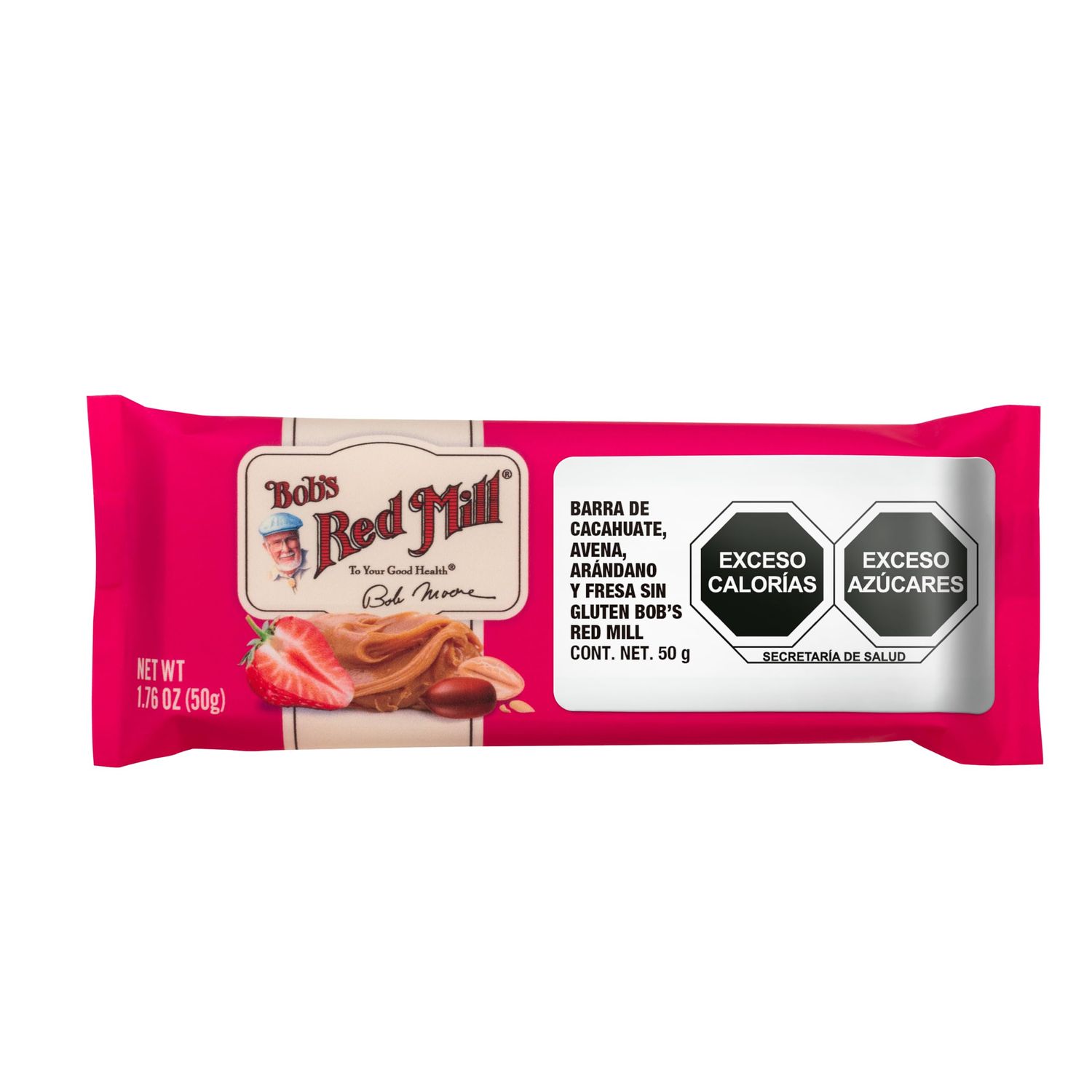 Bob&#39;s Red Mill Peanut Butter Jelly Oats Snack Bar - 1.76 Ounce (Pack of 1) - Gluten Free, Non-GMO, Whole Grain