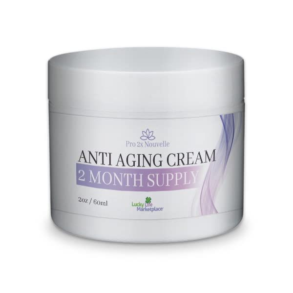 Anti Aging Cream 2 Month Supply - Our Best Nourishing Antioxidant Skin Cell Renewal Formula with Vitamins Collagen - Reduce Wrinkles Appearance - Help Improve Uneven Skin Tone Age Spots
