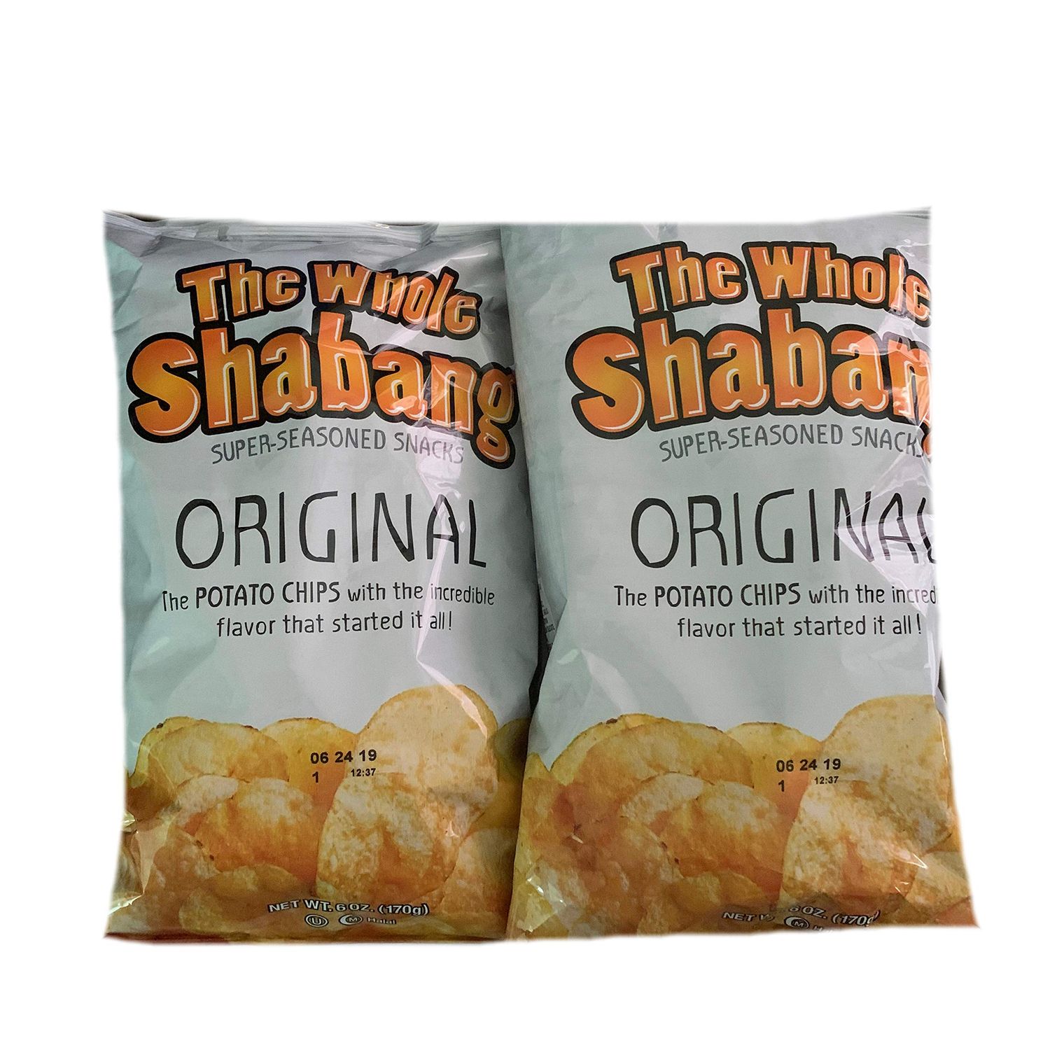The Whole Shabang Original Potato Chips 6 oz Bags Pack of 2 Seasoned Potato Chips