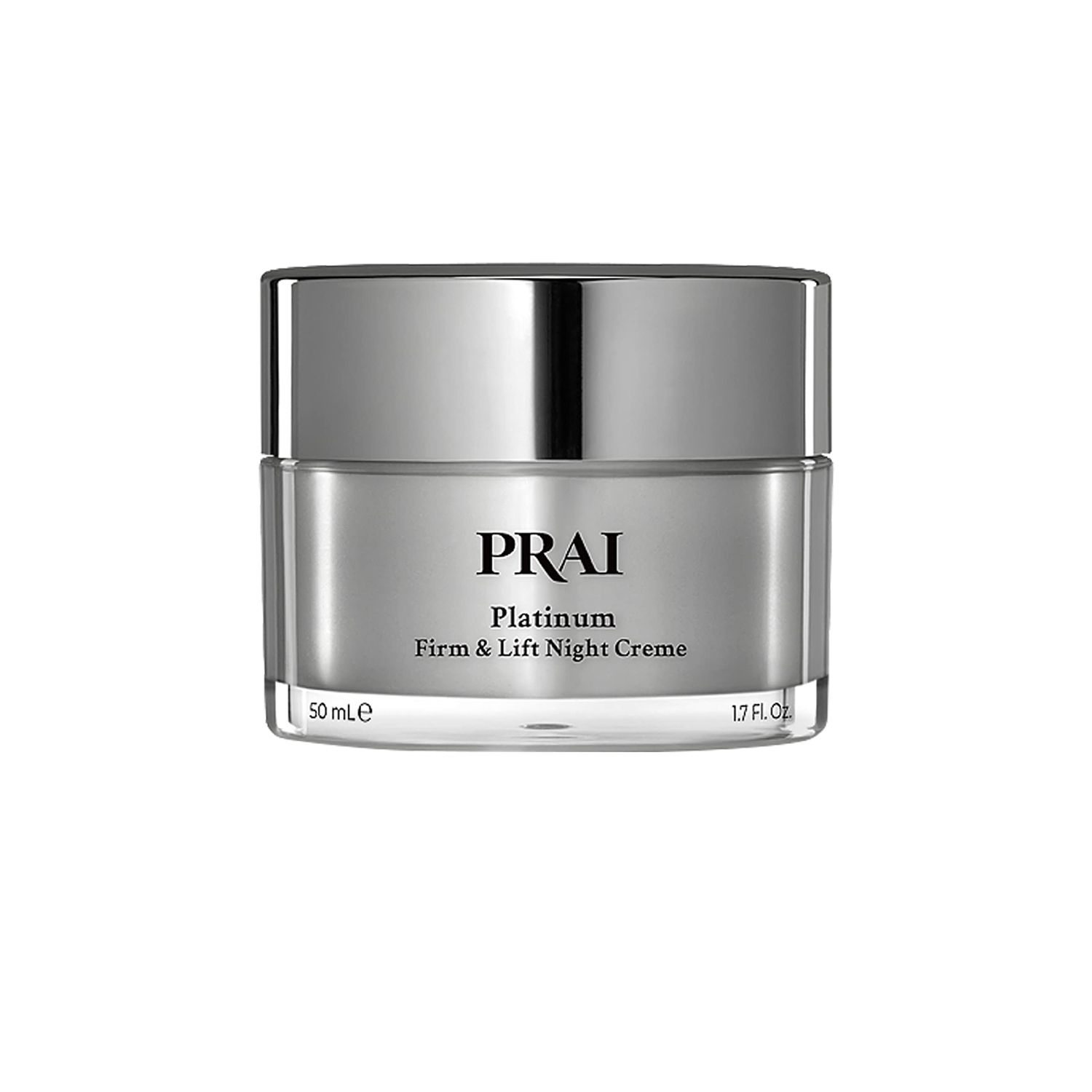 PRAI Beauty Platinum Firm Lift Night Creme, Anti-Aging and Hydrating Night Face Moisturizer for Women, Hydrating and Revitalizing Night Cream, Overnight Face Lotion, 1.7 Oz