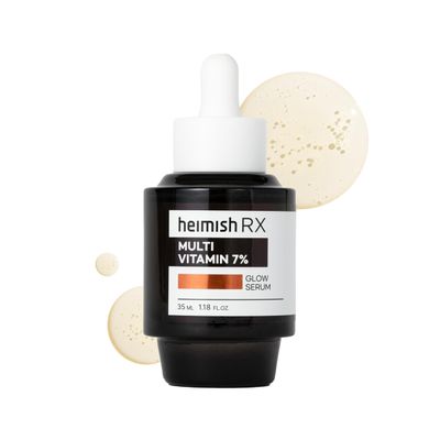HEIMISH RX Multi Vitamin Glow Serum - Vitamin C Serum for face, Dark Spot Hyperpigmentation Reduction, Anti Aging, Skin Brightening with Vitamin C 7, Niacinamide 5 - 35 ml (1.18 fl. oz)