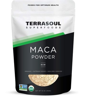 Terrasoul Superfoods Organic Raw Maca Powder, 1 Lb - Premium Quality, Supports Increased Stamina Energy