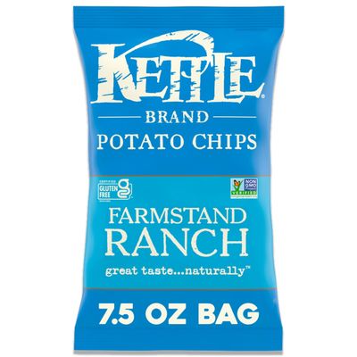 Kettle Brand Potato Chips Farmstand Ranch Kettle Chips, 7.5 Oz