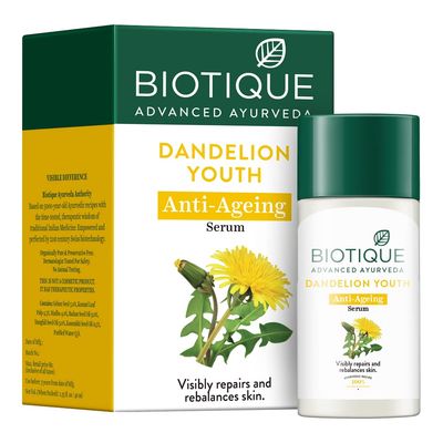 Biotique Bio Dandelion Visibly Ageless Serum For All Skin Type, 40 ml