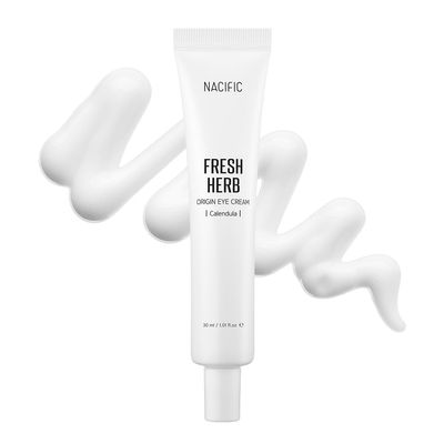 NACIFIC Fresh Herb Origin Eye Cream 1.01fl.oz 30ml for Wrinkles, Dark Circles Puffiness - Hypoallergenic Korean Skincare with Niacinamide - Moisturizing Brightening Eye, Mouth Neck Cream
