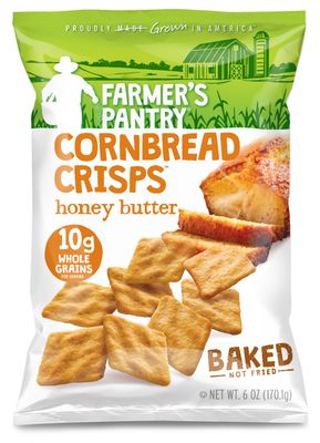 Cornbread Crisps, Honey Butter, 6 oz, 12 Count