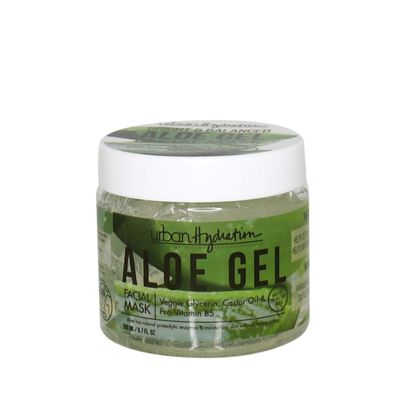 Urban Hydration Bright Balanced Aloe Vera Leaf Facial Gel Mask Lightweight, Removes Skin Impurities, Hydrates, Helps with Acne, Benefits For Smooth Skin, All Skin Types 6.7 Fl Ounce