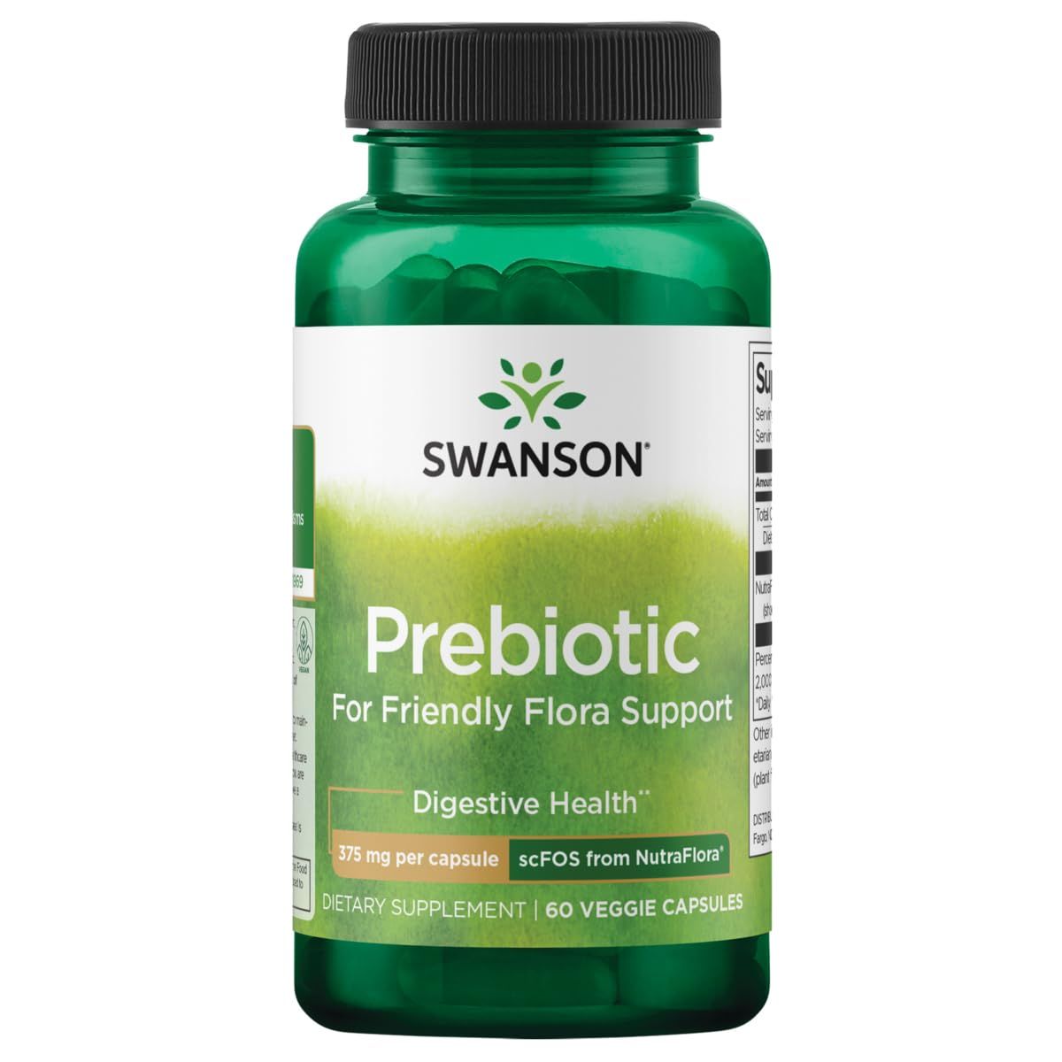 Swanson Nutraflora 375 Milligrams 60 Veg Capsules