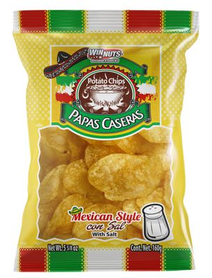 Winnuts Botanas Snacks, Papa Casera Salada, 5.6 oz Bags (3 Pack)