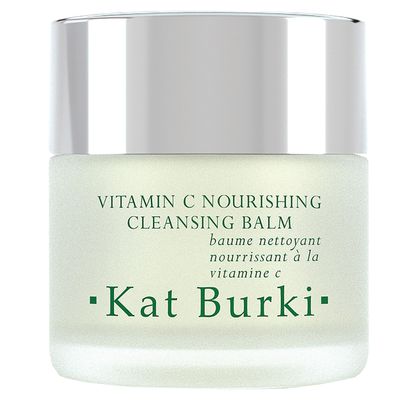 KAT BURKI 8 Stabilized Vitamin C Vitamin E Nourishing Cleansing Balm. Illuminating, Hydrating Antioxidant Makeup Remover Face Cleanser. Includes 1 Muslin Cloth, 3.4 fl. oz.