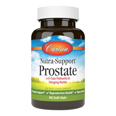Carlson - Nutra-Support Prostate, with Saw Palmetto Stinging Nettle, Prostate Support, Reproductive Health Men&#39;s Health, 90 Softgels