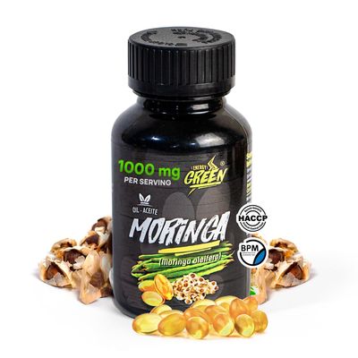 Moringa Leaf Lquid Extract l Highly Concentrated Softgels l 1000mg per Serving l 100 Capsules for Immune Support, Energy Metabolism l Green Superfood l 100 Pure Oleifera Seed l Amazon Andes