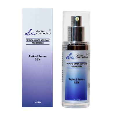 Doctor Cosmedical Retinol Serum 0.5 Perfect Anti-Aging Cure Anti-Aging 0.5 Retinol Skin Repair Face Cream Non Greasy Professional Grade Formula 1Oz 28g