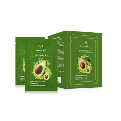 by.H Avocado Soothing Gel (30 PCS) - Moisturizer for Skin Elasticity Vitality with Avocado Extract - Non-Sticky, Hydrating Formula for Collagen Production Nourishment - Ideal for Daily Use