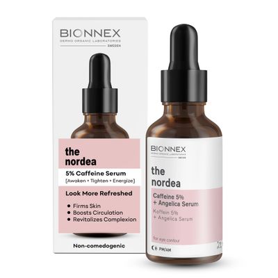 BIONNEX - The nordea - 5 Caffeine Serum Angelica - Anti-Aging Eye Serum for Dark Circles, Puffiness and Wrinkles - Caffeine Eye Serum Natural and Vegan - 30 ml (5 Caffeine Skin Serum)
