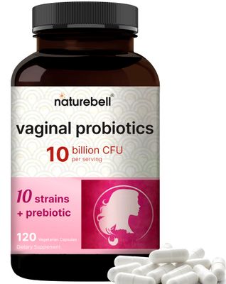 Vaginal Probiotics for Women, 10 Billion CFU Per Serving, 120 Veggie Capsules Lactobacillus Probiotic Blend with Prebiotics from FOS - Vaginal Health Supplement - Supports Odor, Flora pH Balance