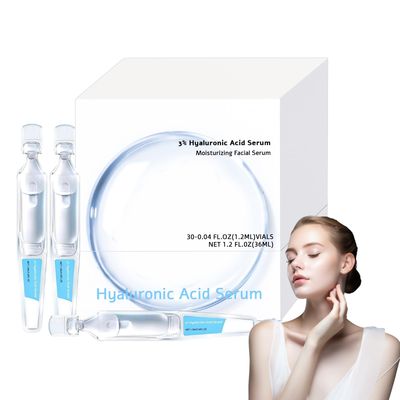 3 Hyaluronic Acid Serum, 30Pcs Hyaluronic Acid Tubes, Ultra-Hydrating Serum Single-Use Vials, Hyaluronic Acid Tubes 3 for Women&#39;s Moisturizing Skin Care Face