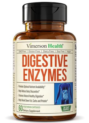 Digestive Enzymes - Probiotic Multi Enzyme (Enzimas Digestivas) - Digestive Supplements with Unique Makzyme-Pro Formula - Advanced Enzymes for Digestion, Bowel Movements Nutrient Absorption. 60 Caps