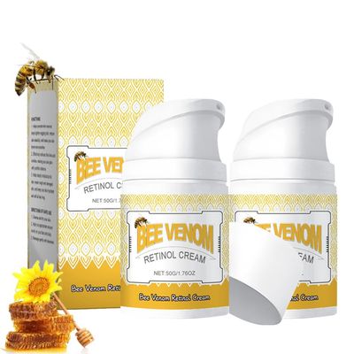 2PCS Bee Venom Retinol Cream, 2025 New Bee Venom Retinol Skin Cream,Bee Venom Cream for All Skin Types