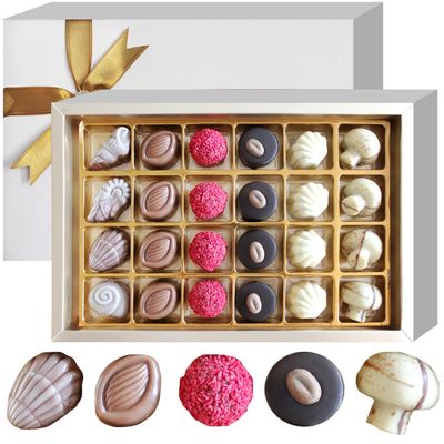 Ceres Gourmet Assorted Chocolate Gift Set - 24 Gourmet Truffles Candy, Perfect for Valentine s, Birthdays Festive Celebrations