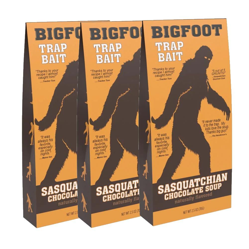 Bigfoot Trap Bait Chocolate Soup by McSteven&#39;s - 2.5oz Tent Box (Pack of 3)