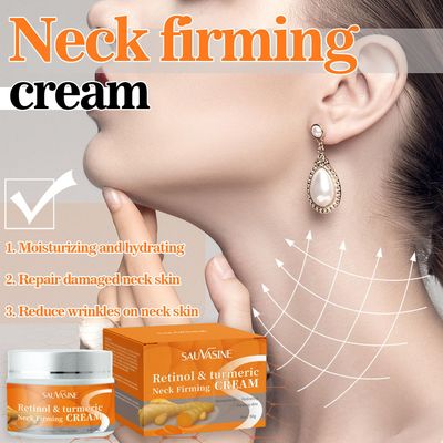 Turmeric Neck Firming Cream, Neck Tightening Cream Face Firming Cream All Natural Turmeric Skin Brightening Lotion For Tightening Lift Skin, Fine lines, Loose Sagging Skin On Face, Neck