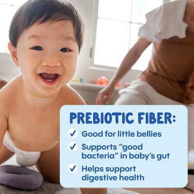 Happy Baby Digestive Support Blends, Organic Stage 2 Baby Food with Prebiotic Fiber, Pear, Blueberries, Strawberries Oats, 4 Ounce Pouch (Pack of 16)