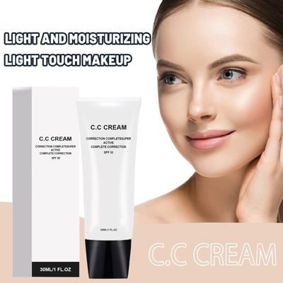 Skin Tone Adjusting CC Cream SPF 50, New Cosmetics CC Cream, Pre-makeup Primer Moisturizing Skin Concealer Skin Tone (Natural, 1PCS)