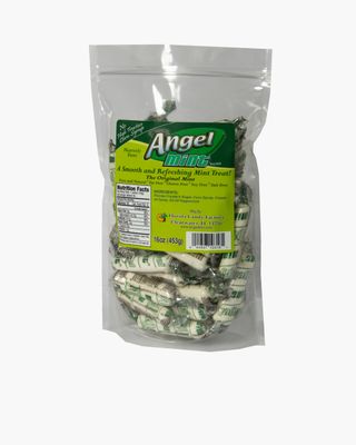 Original Angel Mint 16 oz bag Creamy Peppermint Individually Wrapped Mints Old Fashion Candy Pure and Natural Fat Free Gluten Free Soy Free Salt Free Vegan Friendly