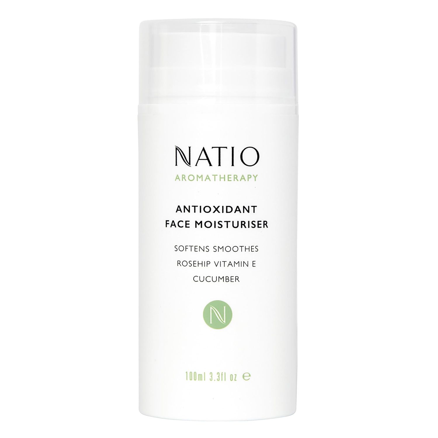 Natio Australia Aromatherapy Antioxidant Face Moisturizer, 3.3 oz - Anti-Aging Face Cream - Rosehip and Vitamin E - Face Lotion for All Skin Types
