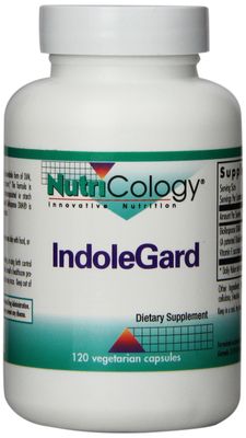 Nutricology IndoleGard Supplement - Supports Healthy Hormone Balance for Women, Promotes Healthy Estrogen Metabolism, PMS Support, Vegetarian Capsules - 120 Count