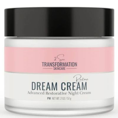 Dream Cream Menopause Skincare Night Cream - Wake Up Rested Restored with Hyaluronic Acid, Niacinamide, Peptides, Melatonin and Magnesium. Overnight Face Mask by 2 See Transformation