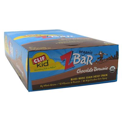CLIF KID ZBAR - Organic Granola Bars - Chocolate Brownie - Non-GMO - Organic -Lunch Box Snacks (1.27 Ounce Energy Bars, 18 Count)