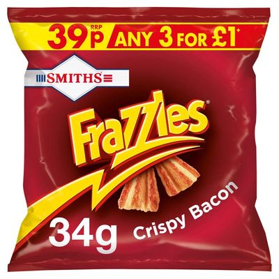 Smith&#39;s Smiths Frazzles Crispy Bacon Flavour Corn Snacks X Case Of 30