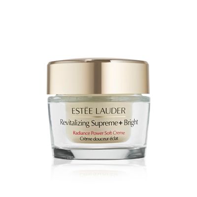 Est e Lauder Revitalizing Supreme Bright Radiance Power Soft Cream Moisturizer with Vitamin C For Dullness, 1.7 Ounce