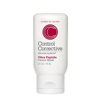 CONTROL CORRECTIVE Ultra Peptide Cream Mask, 2.5 Oz - Advanced Peptide, Retinol Lactic Acid Anti Aging Mask, Revitalize Collagen Elastin Production To Smooth Skin, Restores Plumpness Hydration