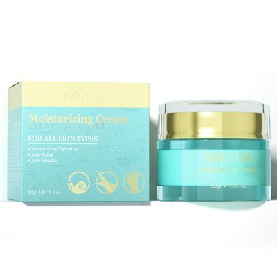HOLYOM Anti-Aging Face Moisturizer - Hydrate Natural Formula for Wrinkles Fine Lines Hydrating Moisturizing Daily Facial Moisturizing Cream Repair, 1.75 Fl Oz