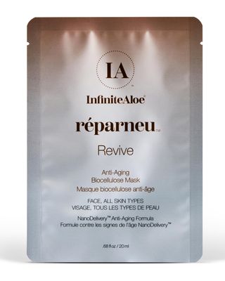 InfiniteAloe Biocellulose Fiber Face Mask, r parneu Revive Anti Aging Face Mask