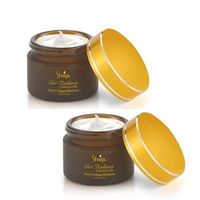 Shira Shir-Radiance Corrective Rx Ester-C Collagen Moisturizer Rich In Vitamin C Protection From UVA UVB Rays Fine Lines And Wrinkles.(Pack-2, 50ml)