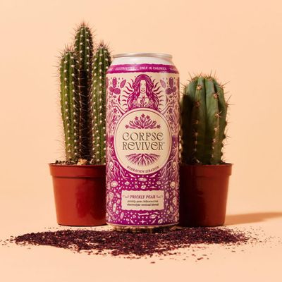 Corpse Reviver: Electrolyte Hydration Drink 175mg Magnesium, 325mg Potassium, 20mg Zinc, Sodium, L-Theanine (Organic Non-Alcoholic Sparkling Water), Prickly Pear 12-Can