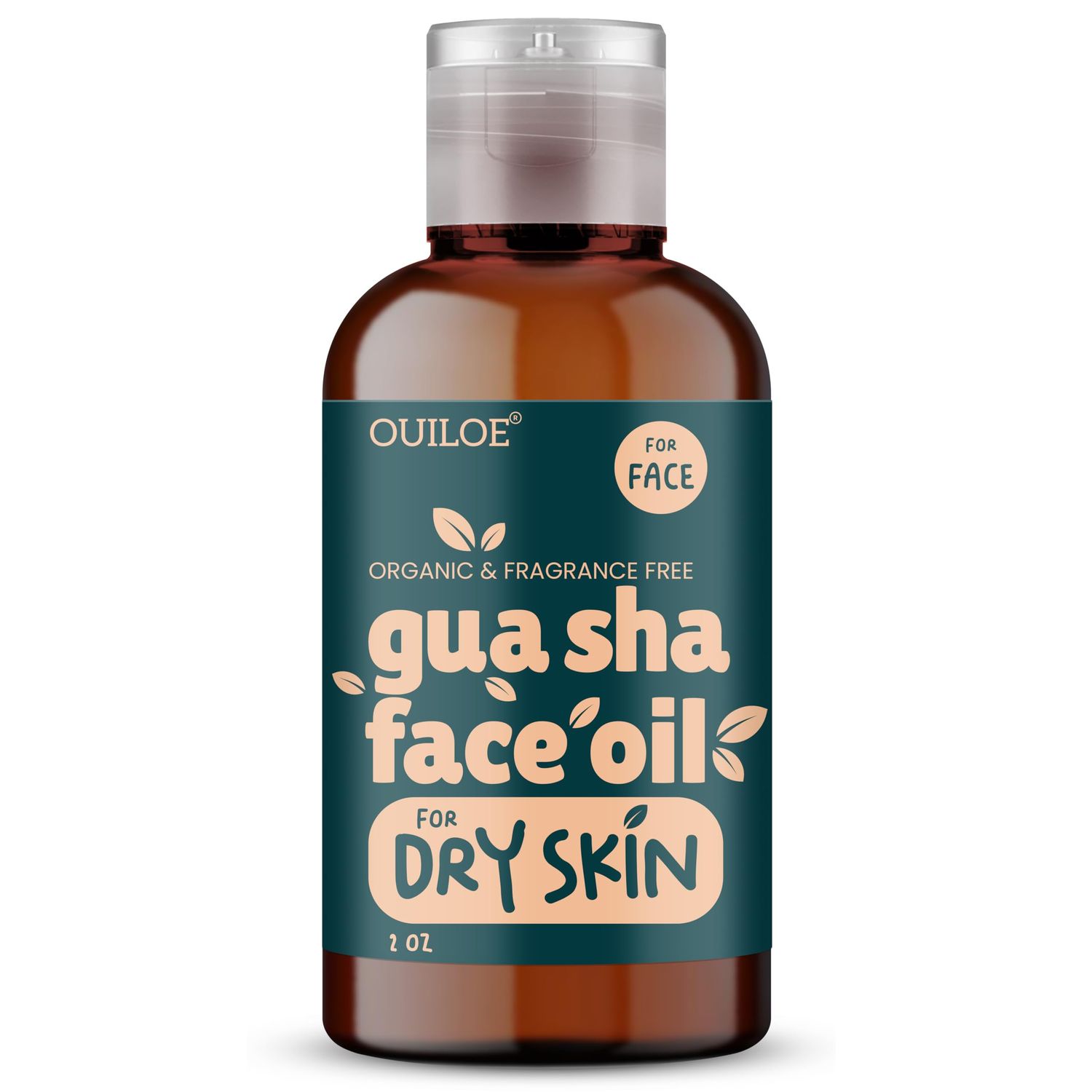 Gua Sha Oil for Dry Skin - Face Oil for Gua Sha Massage - Safe for Acne Prone Skin - Natural, Non Comedogenic, Fragrance Free, Organic, Lightweight Non-Greasy - Use with Gua Sha Facial Tools, 2oz