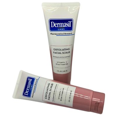 Dermasil Labs - Pharmaceutical Research - Exfoliating Facial Scrub Vitamin C Niacinamide 4fl oz. 118 ml (Set of 2 Pack)