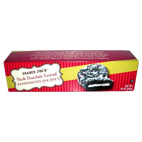 Trader Joe&#39;s Dark Chocolate Covered Peppermint Joe-Joe&#39;s Cookies 9.4 OZ