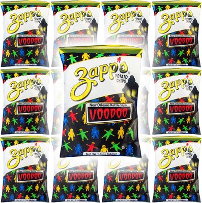Zapp&#39;s Potato Chips, VooDoo New Orleans Kettle Style, 1.5oz (12-Pack)