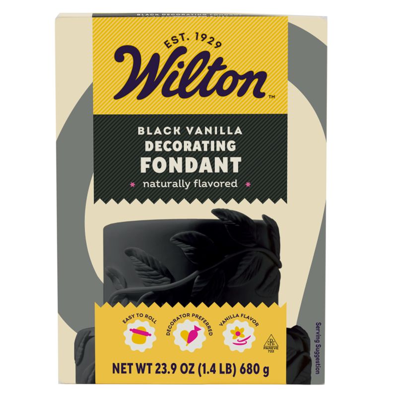 Wilton - 710-2303 Wilton Decorator Preferred Black Fondant, 24 oz. Fondant Icing