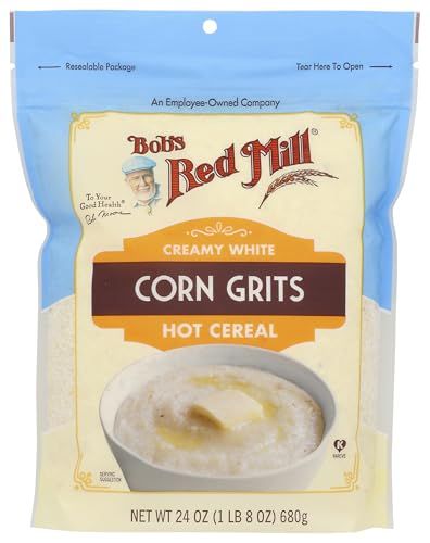 Bob&#39;s Red Mill White Corn Grits, 24oz (Pack of 1) - Vegan, Kosher