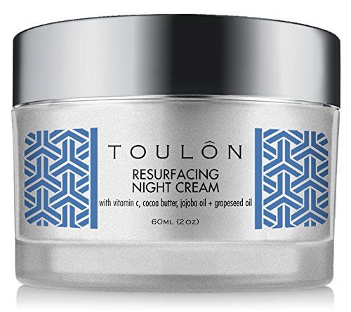 TOULON Night Face Cream For Women - Best Natural Face Moisturizer for Dry Skin with Vitamin C, Cocoa Butter Grapeseed Oil to Build Collagen, Reduce Fine Lines Firm Neck and Decollete